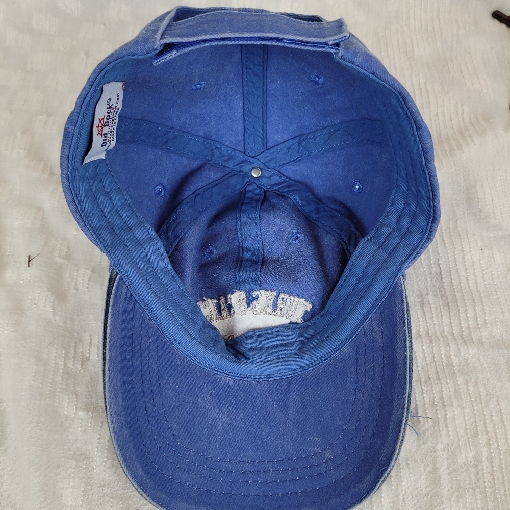 Old Dock Turks and Caicos Island blue baseball cap adjustable back strap beachy - Picture 3 of 6